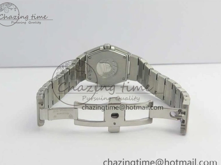 0402 Constellation Ladies 27mm ZF 1:1 Best Edition SS Blue MOP Dial on SS Bracelet ETA Quartz Youthful 7942